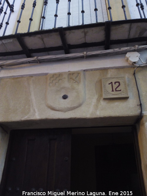 Casa de la Calle Pidrola n 12 - Casa de la Calle Pidrola n 12. Escudo