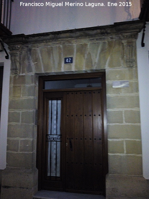 Casa de la Calle el Carmen n 42 - Casa de la Calle el Carmen n 42. Portada