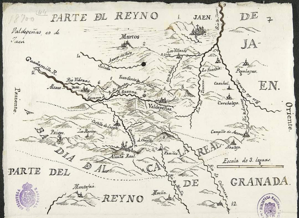 Ro Cambil - Ro Cambil. Mapa antiguo