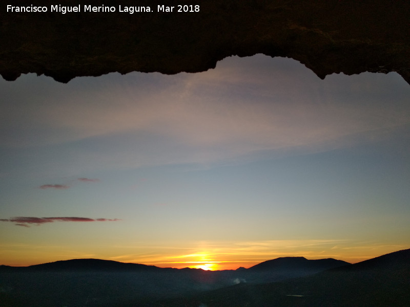 Cueva del Contadero - Cueva del Contadero. Ocaso