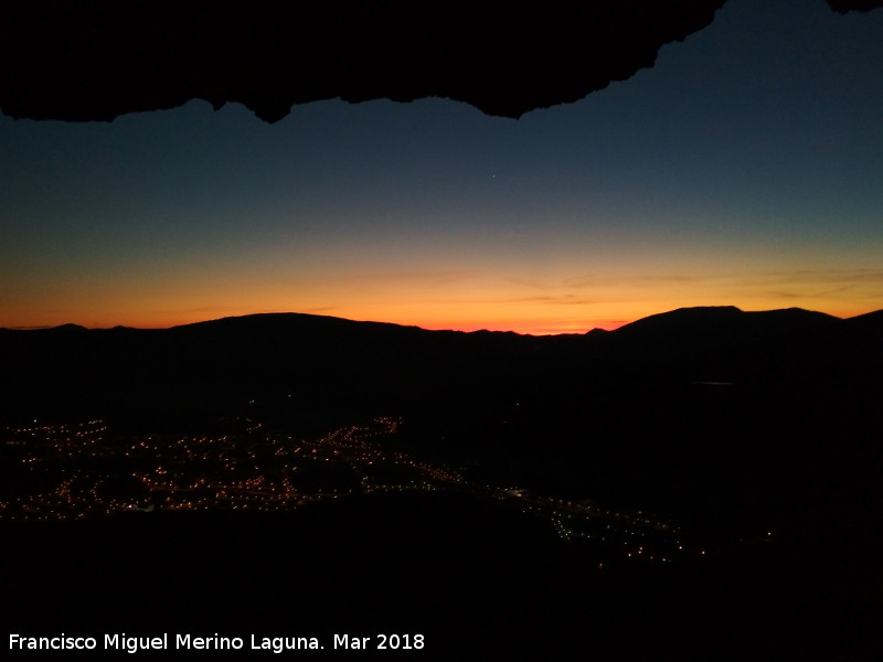 Cueva del Contadero - Cueva del Contadero. Ocaso