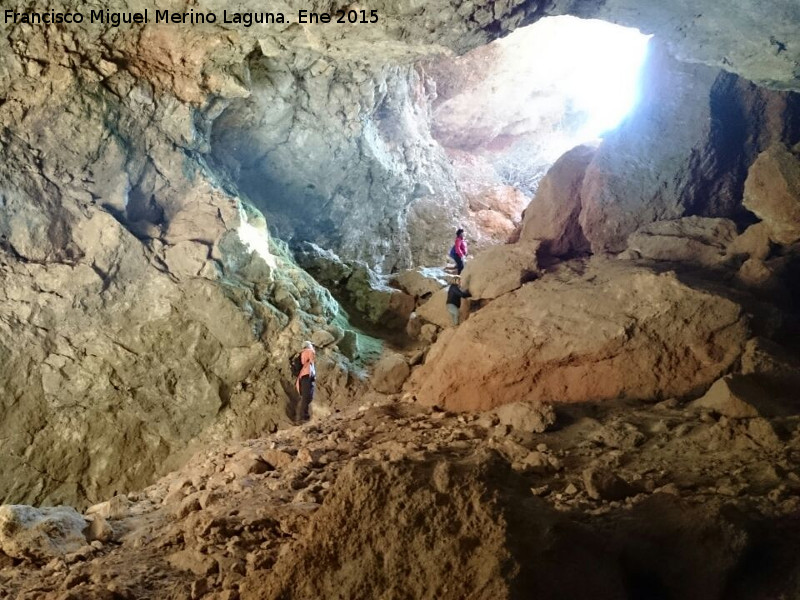 Cueva de Villanueva - Cueva de Villanueva. Salida