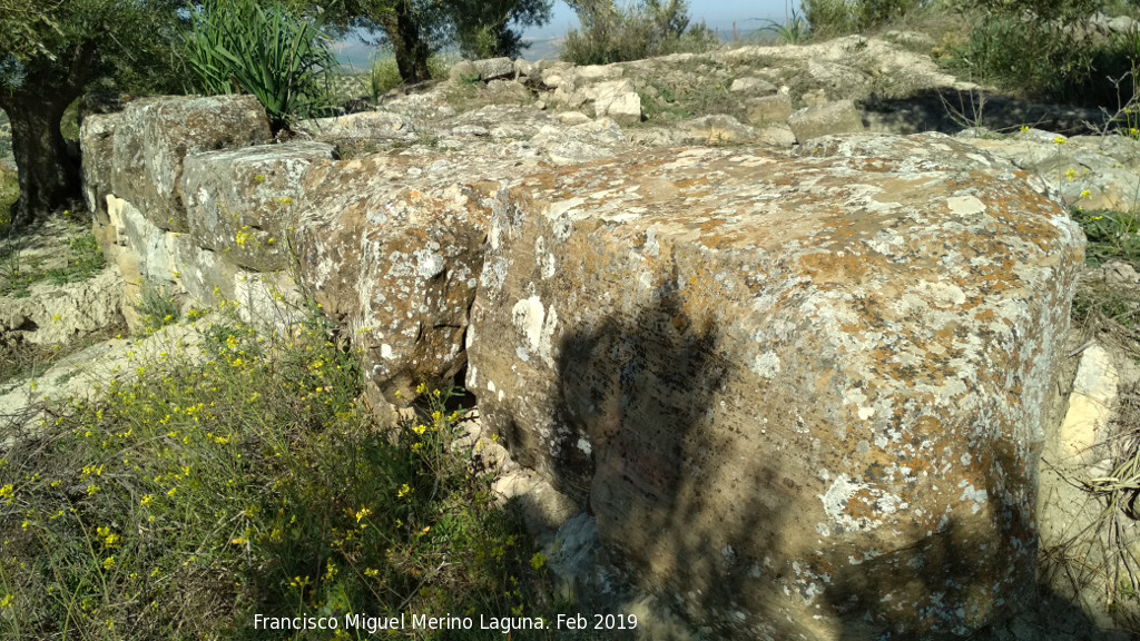 Fortn ibero romano del Cerro Cantarero - Fortn ibero romano del Cerro Cantarero. Muralla