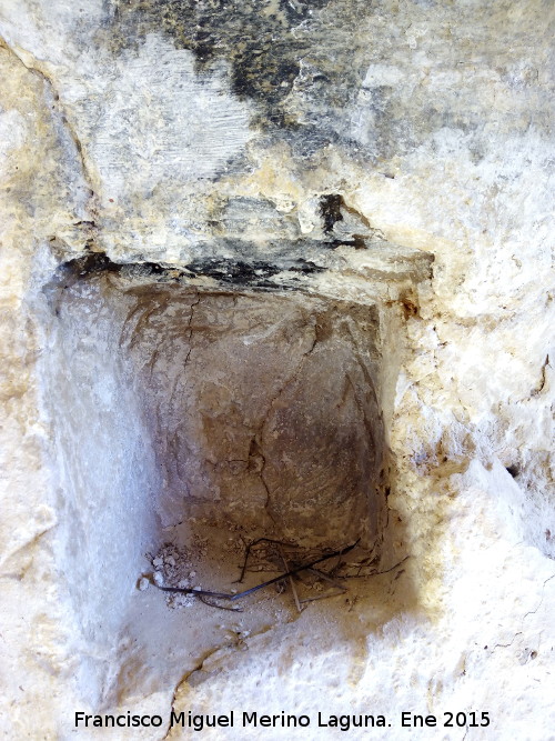Cuevas Piquita. Cueva VI - Cuevas Piquita. Cueva VI. Hornacina de iluminacin