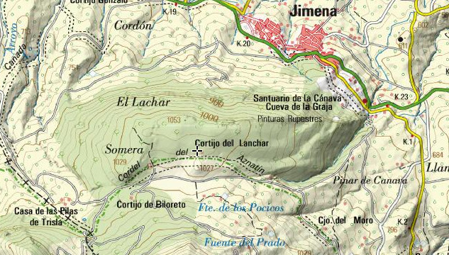 Cortijo del Lanchar - Cortijo del Lanchar. Mapa