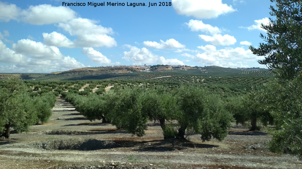 Yacimiento Las Monjas - Yacimiento Las Monjas. Vistas hacia Obulco