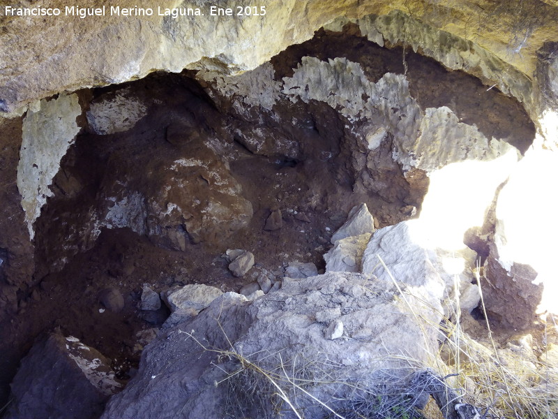 Cuevas Piquita. Cueva X - Cuevas Piquita. Cueva X. Habitacin derrumbada