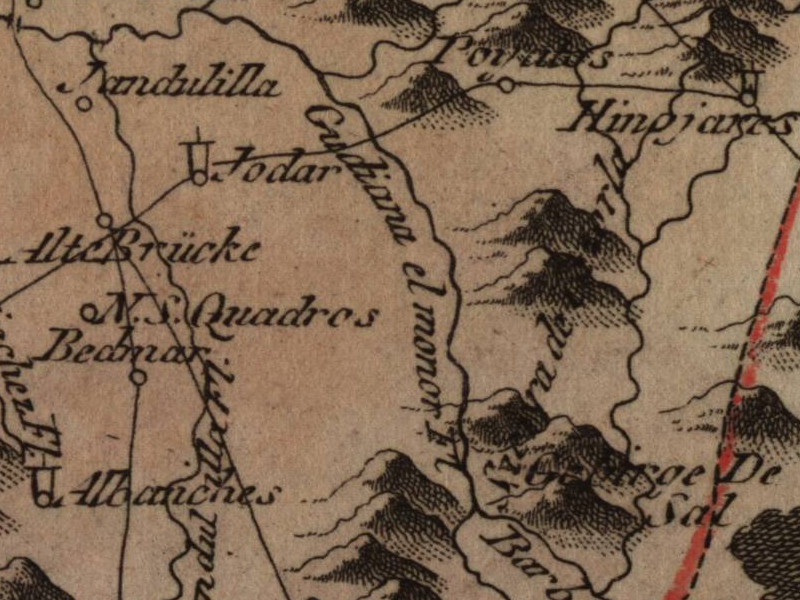 Ro Jandulilla - Ro Jandulilla. Mapa 1799