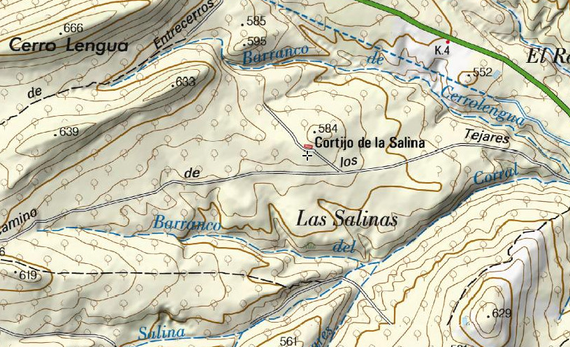 Cortijo de la Salina - Cortijo de la Salina. Mapa