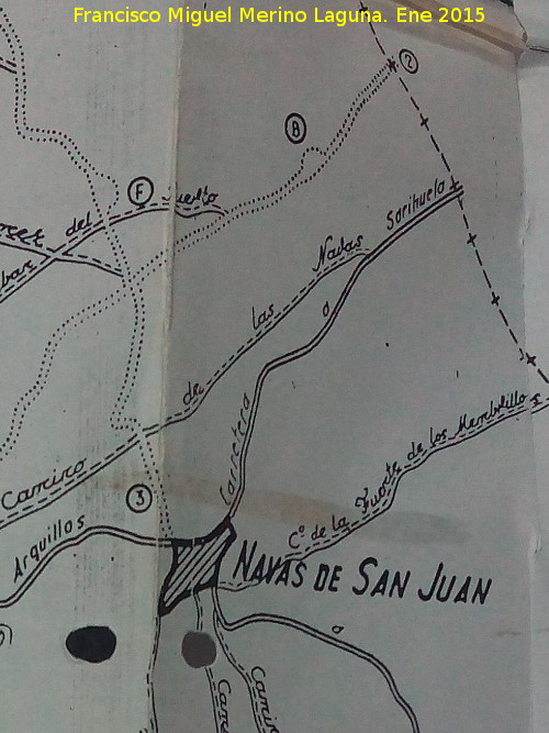 Descansadero de la Fuente del Paje - Descansadero de la Fuente del Paje. Letra B en el mapa de 1963