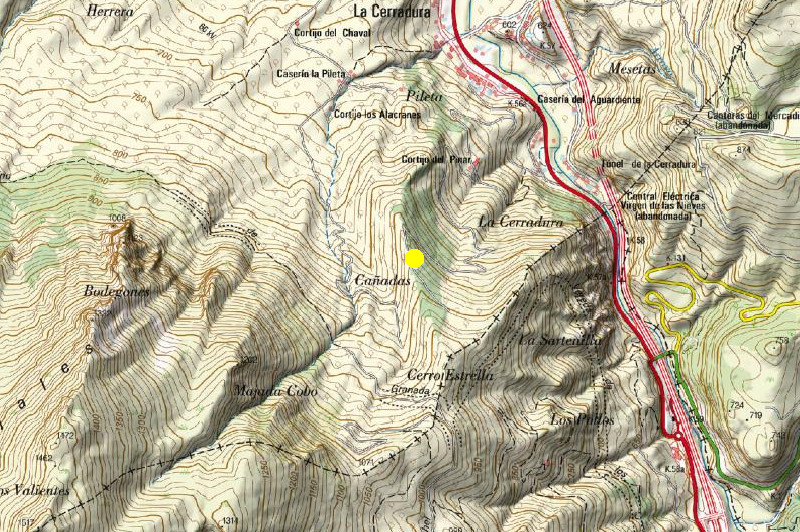 Chozo del Artillero - Chozo del Artillero. Mapa