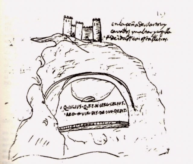 Castillo de la Pea - Castillo de la Pea. Dibujo antiguo