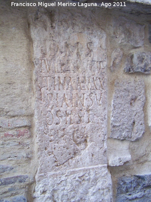 Ayuntamiento de Martos - Ayuntamiento de Martos. Inscripcin romana