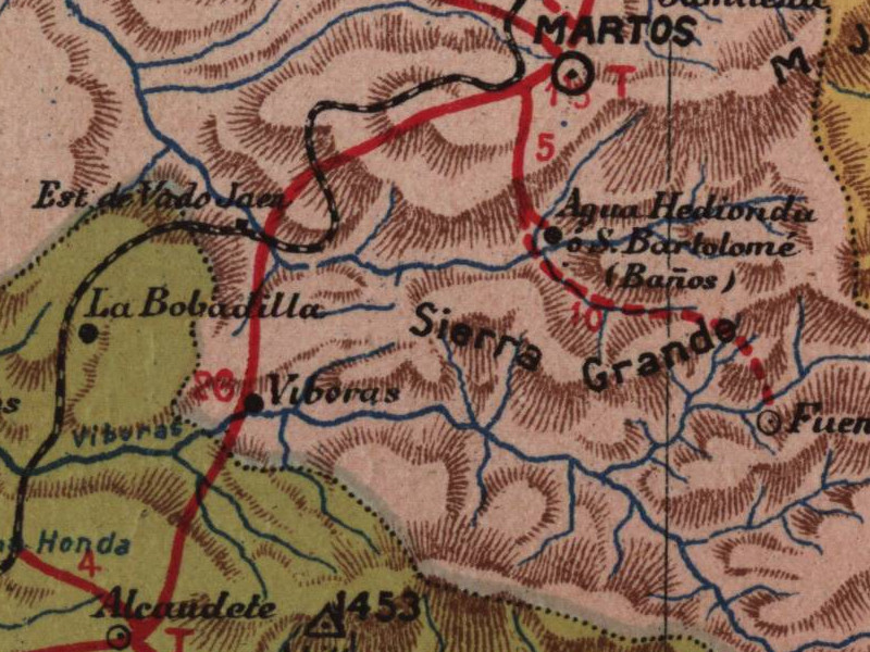 Castillo Vboras - Castillo Vboras. Mapa 1901