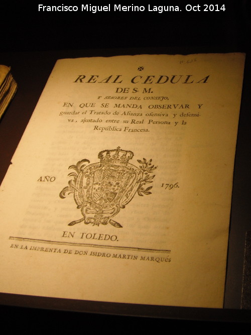Historia de Mengbar - Historia de Mengbar. Real Clula de observancia del Tratado de Alianza entre Espaa y Francia 1796. Castillo de Mengbar