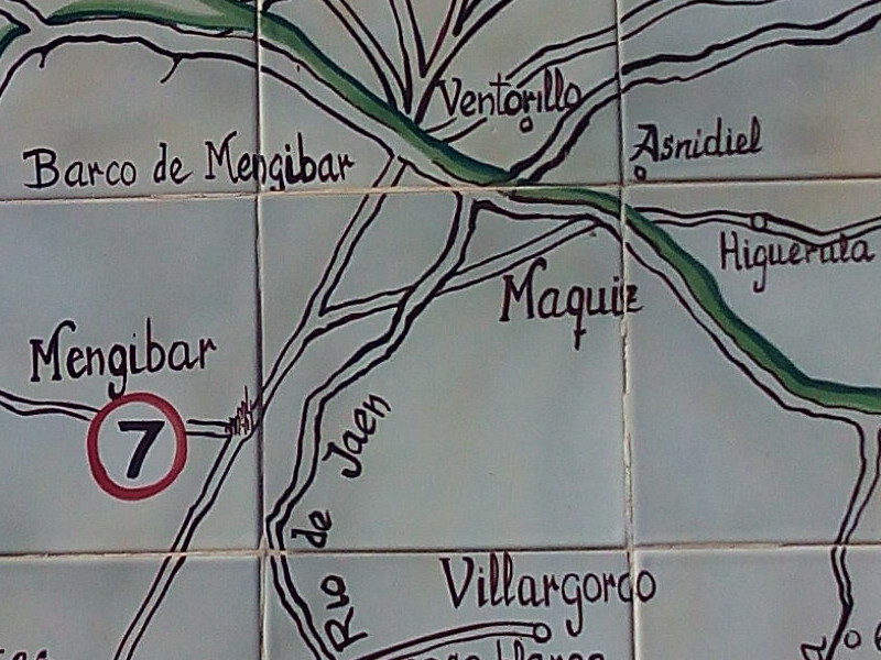 Historia de Mengbar - Historia de Mengbar. Mapa de Bernardo Jurado. Casa de Postas - Villanueva de la Reina