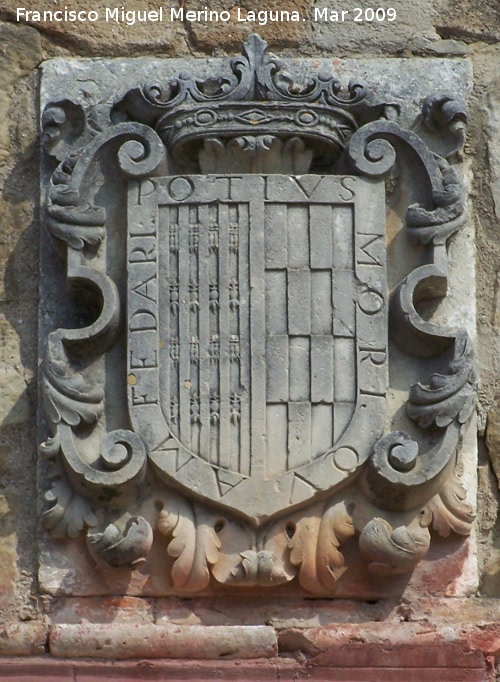 Palacio de los Seores De La Chica - Palacio de los Seores De La Chica. Escudo derecho de los Condes de Garciez