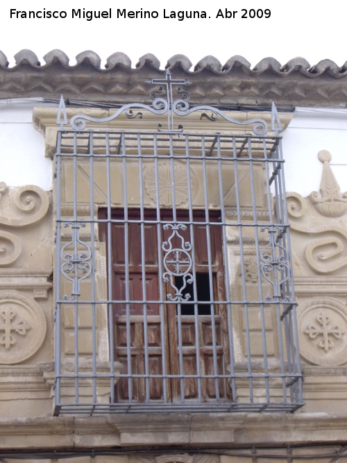 Casa de La Inquisicin - Casa de La Inquisicin. Rejera con cruces Calatravas a los lados