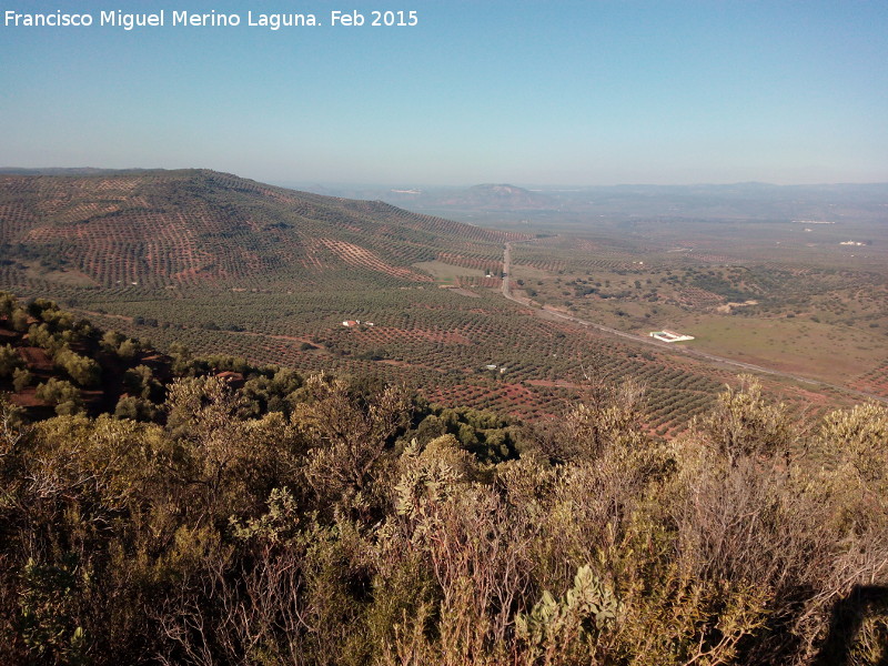 Fortn ibero romano de Las Monjas - Fortn ibero romano de Las Monjas. Vistas de los dos ramales de la Va Augusta