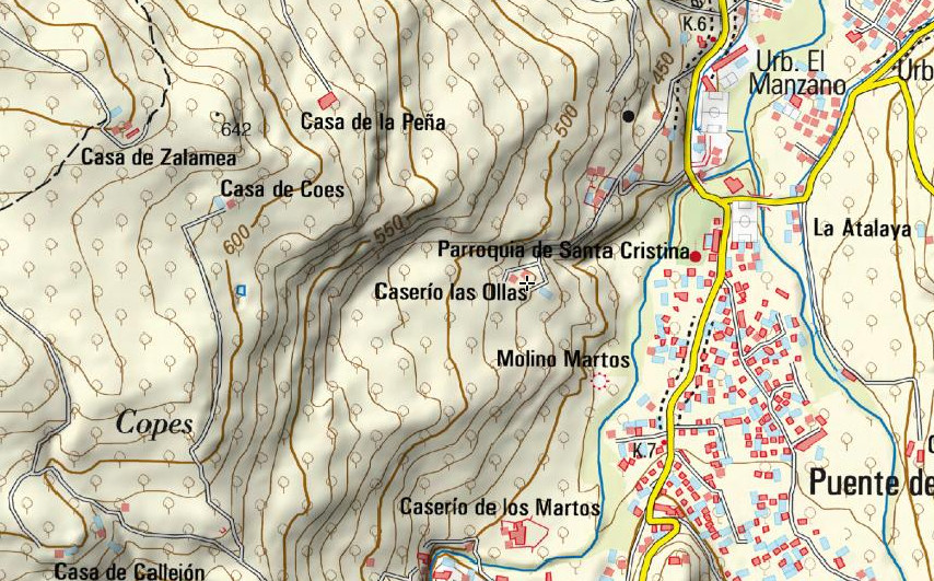 Casera de las Ollas - Casera de las Ollas. Mapa