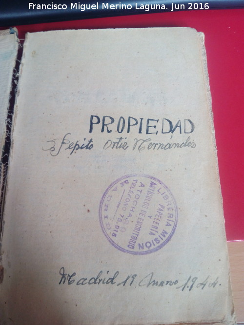 Historia de Montizn - Historia de Montizn. Libro de aritmtica de 1944. Colegio de Aldeahermosa