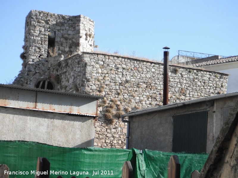 Castillo de Torredonjimeno. Torren Puerta de Martos - Castillo de Torredonjimeno. Torren Puerta de Martos. Parte interna antes de reconstruir