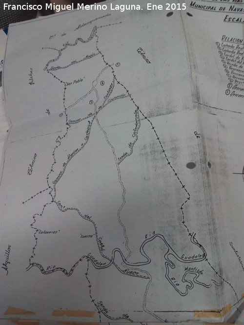 Historia de Navas de San Juan - Historia de Navas de San Juan. Mapa de las caadas reales del norte 1963