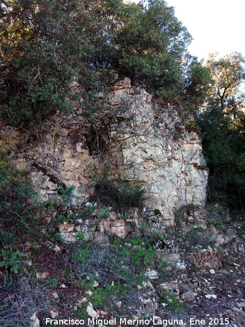 Cerro del Castelln - Cerro del Castelln. Afloramientos rocosos