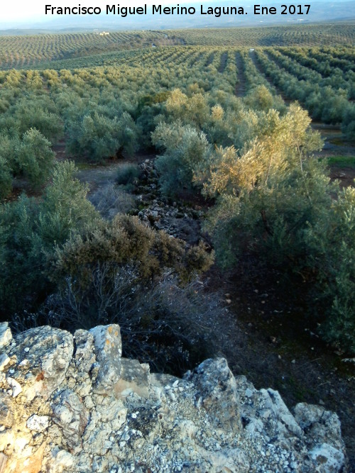 Castillo de Ero - Castillo de Ero. Lnea de muralla