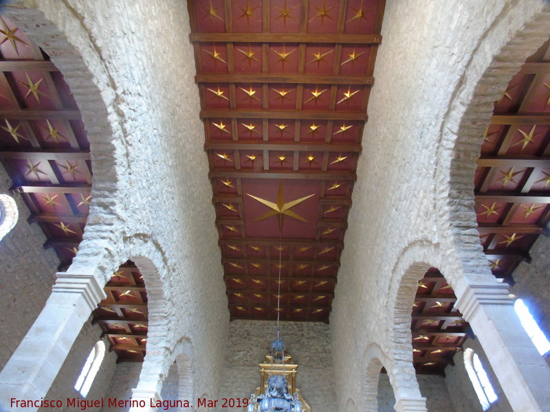 Ermita de la Virgen de la Estrella - Ermita de la Virgen de la Estrella. Artesonado