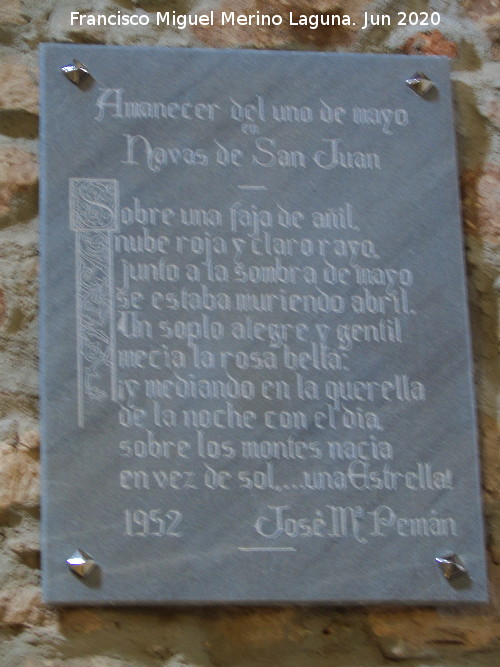 Ermita de la Virgen de la Estrella - Ermita de la Virgen de la Estrella. Poes�a de Jos� Mar�a Pem�n