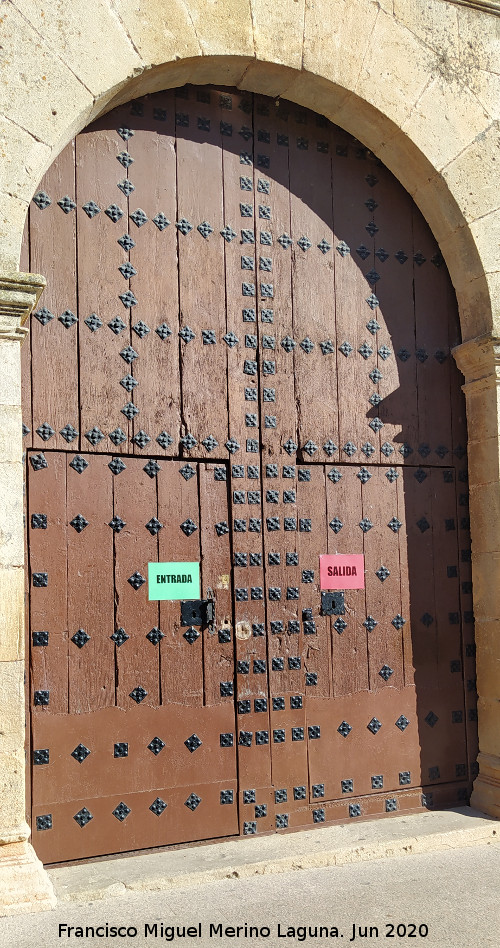 Ermita de la Virgen de la Estrella - Ermita de la Virgen de la Estrella. Puerta durante el Covid
