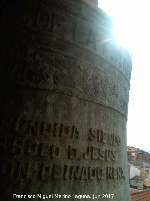 Iglesia de San Juan Bautista - Iglesia de San Juan Bautista. Campana de la Virgen de la Estrella