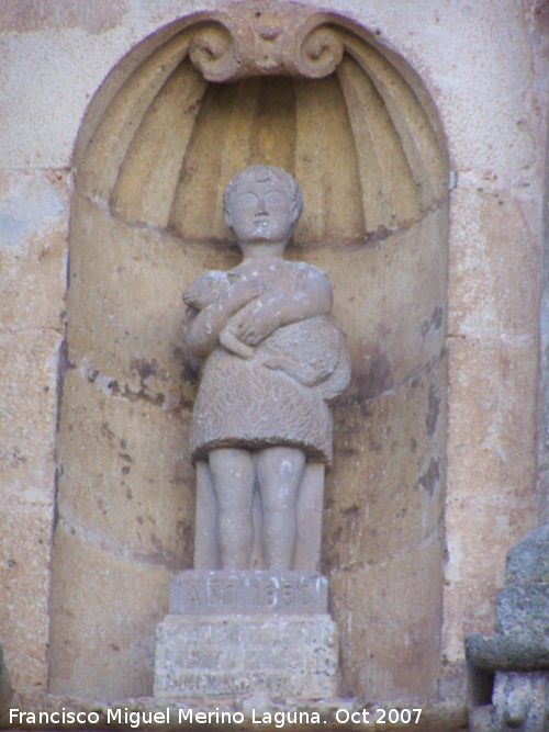 Iglesia de San Juan Bautista - Iglesia de San Juan Bautista. Hornacina de San Juan