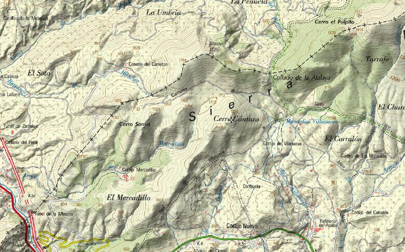 Cerro Cntaro - Cerro Cntaro. Mapa
