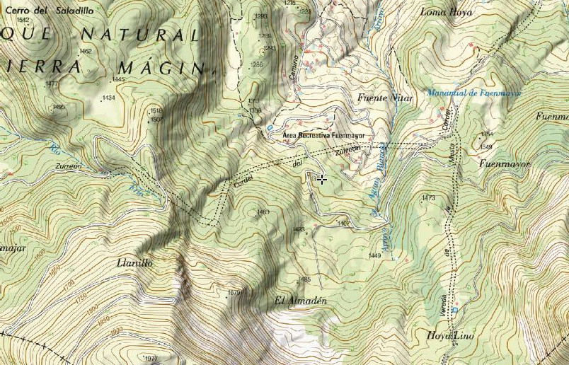 Charca de la Franciscuela - Charca de la Franciscuela. Mapa