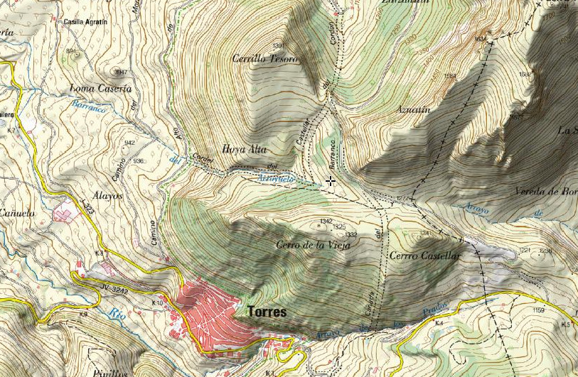 Fuente de Beraque - Fuente de Beraque. Mapa