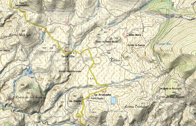 Fuente del Zarcejo - Fuente del Zarcejo. Mapa
