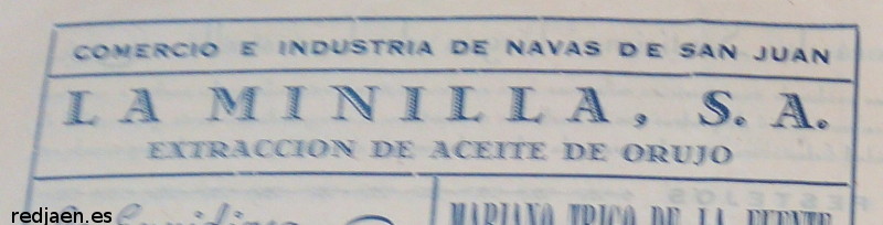 La Minilla - La Minilla. Anuncio de La Minilla en la Revista de La Estrella de 1952