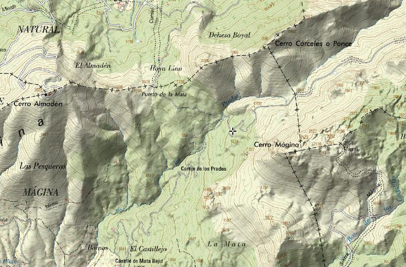 Fuente del Piojo - Fuente del Piojo. Mapa