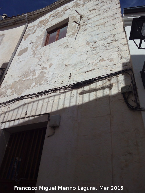 Casa de la Calle Calvario n 3 - Casa de la Calle Calvario n 3. Pilastra y sillera