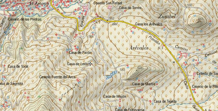 Casera de Don Len - Casera de Don Len. Mapa