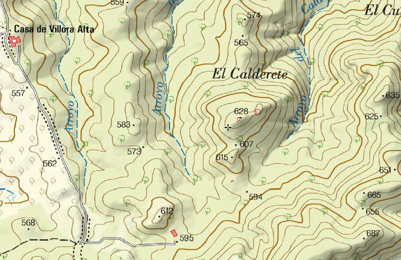 El Calderete - El Calderete. Mapa