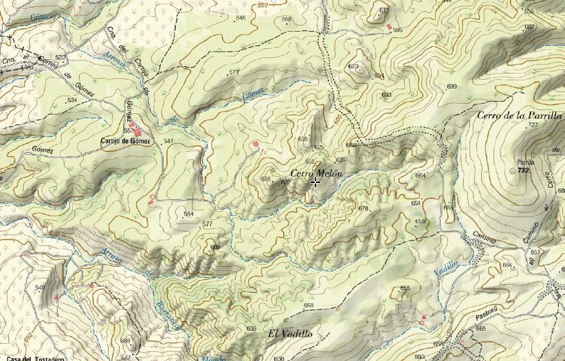 Cerro Meln - Cerro Meln. Mapa