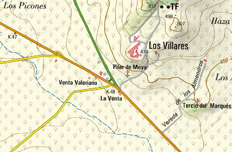 Pilar de Moya - Pilar de Moya. Mapa