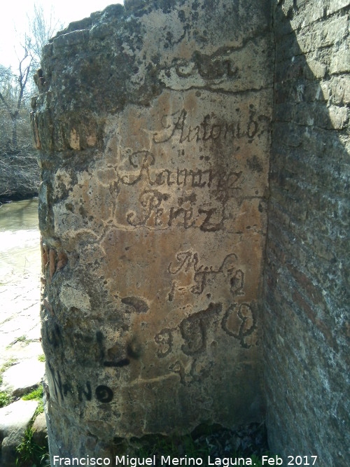 Molino de las Acenas - Molino de las Acenas. Inscripcin