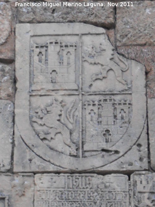 Arco de la Encarnacin - Arco de la Encarnacin. Escudo de Castilla y Len