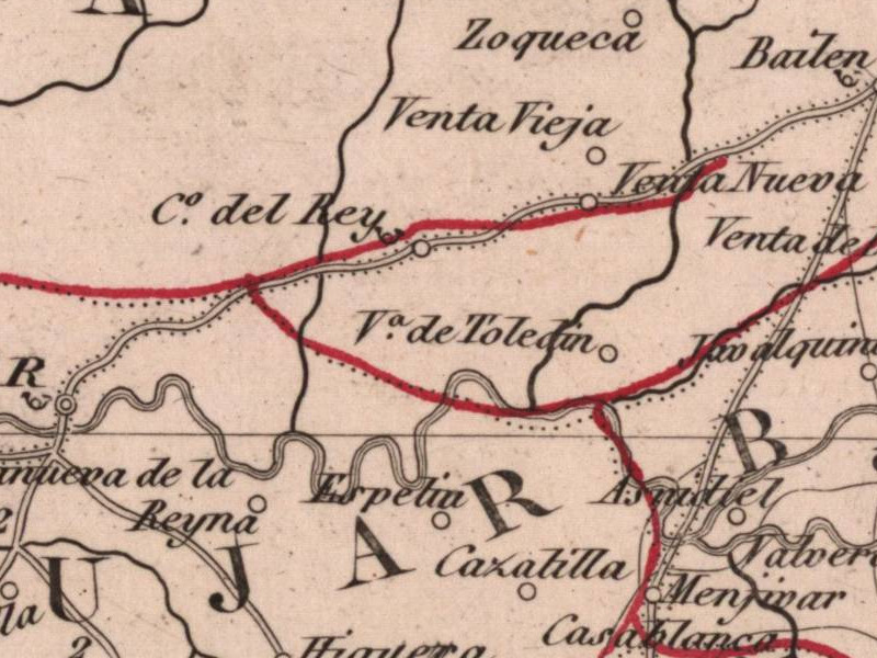 Casa del Rey - Casa del Rey. Mapa 1847