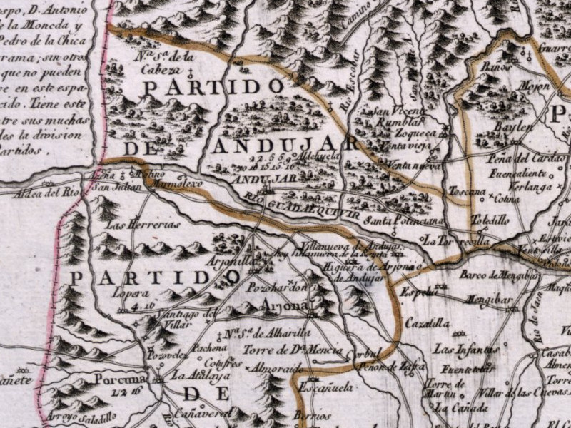 Ermita de San Ildefonso - Ermita de San Ildefonso. Mapa 1787