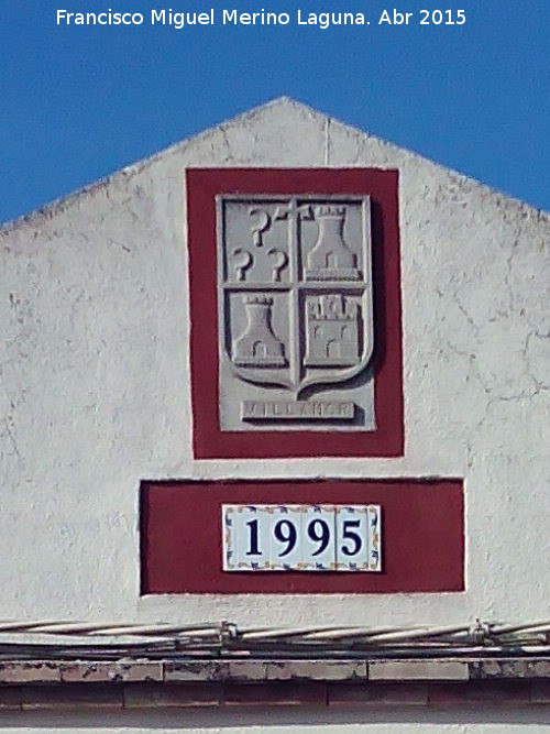 Casa de la Avenida de Andaluca n 33 - Casa de la Avenida de Andaluca n 33. Escudo y ao